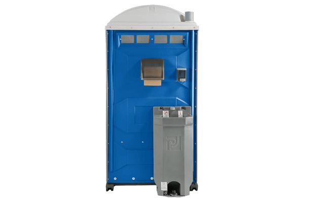 Deluxe flushable portable toilet rental