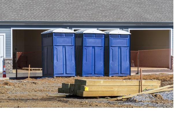 Portable construction toilets
